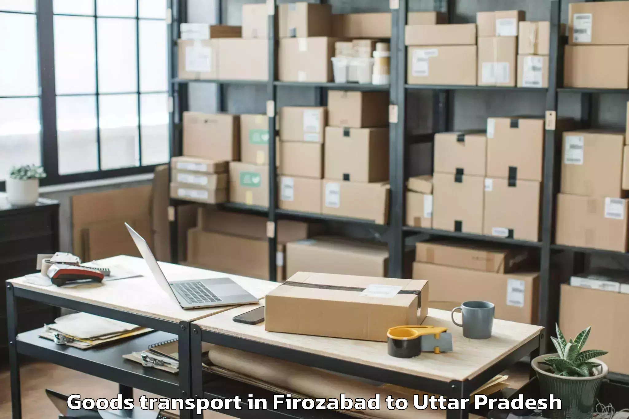 Quality Firozabad to Konch Goods Transport